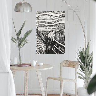 Skräm (1895) från Edvard Munch. Poster