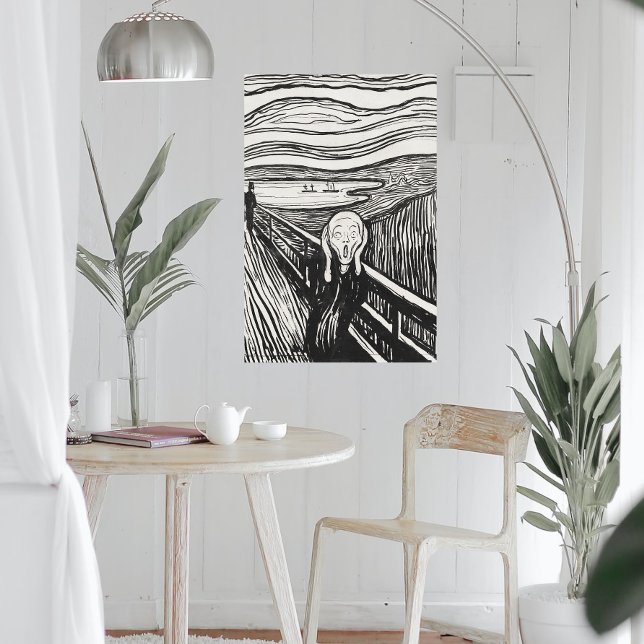Skräm (1895) från Edvard Munch. Poster (Skapare uppladdad)