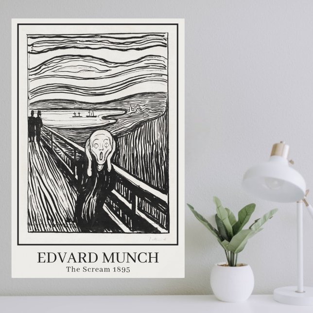 Skräm (1895) från Edvard Munch Poster (Skapare uppladdad)