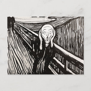 Skräm av Edward Munch Vykort