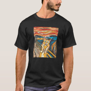 Skräm Bild Munch Cats Mice Parody Manar Wome T Shirt