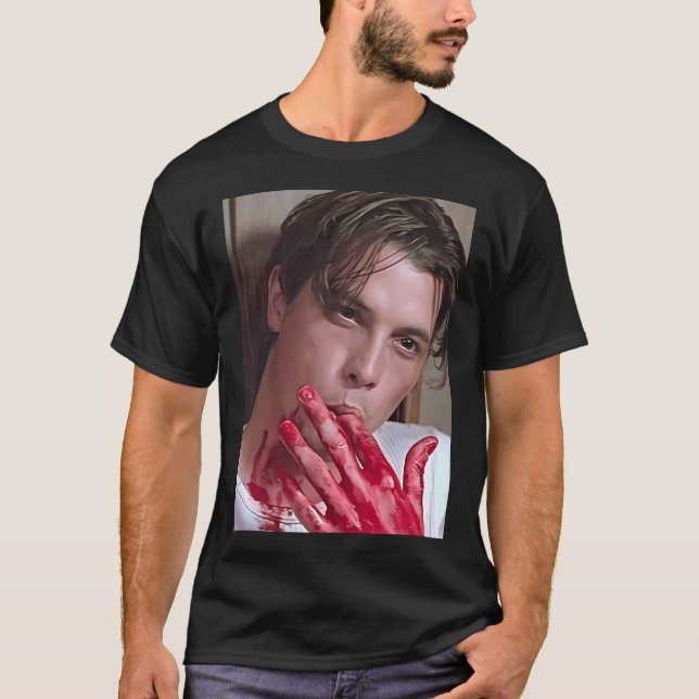 Skräm Billy Loomis Horror Movie Blood T Shirt (Framsida)