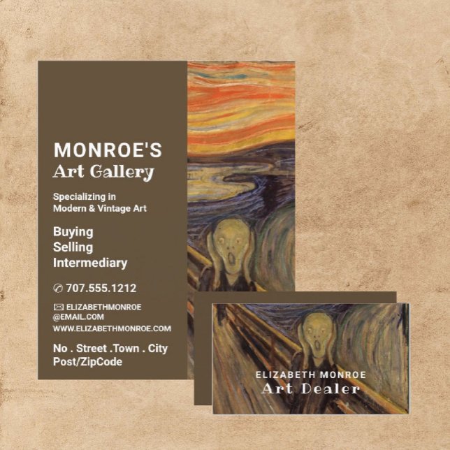 Skräm by Edvard Munch, Art Dealer, Gallery Reklamblad (Skapare uppladdad)