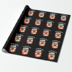 Skräm-chi Funny Kimchi Puns Mörk BG Presentpapper