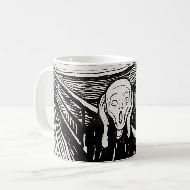 Skräm EDVARD MUNCH 1895 Kaffemugg (Framsida vänster)