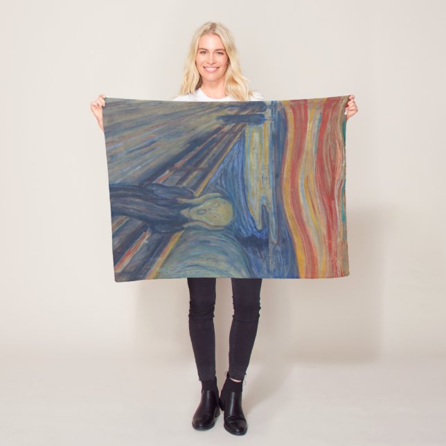 Skräm, Edvard Munch Fleecefilt (På plats)