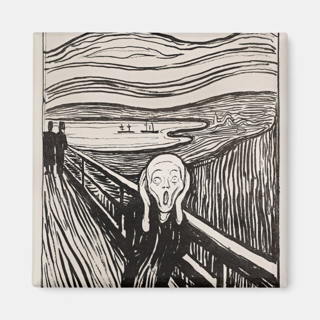 Skräm Edvard Munch Magnet (Framsidan)
