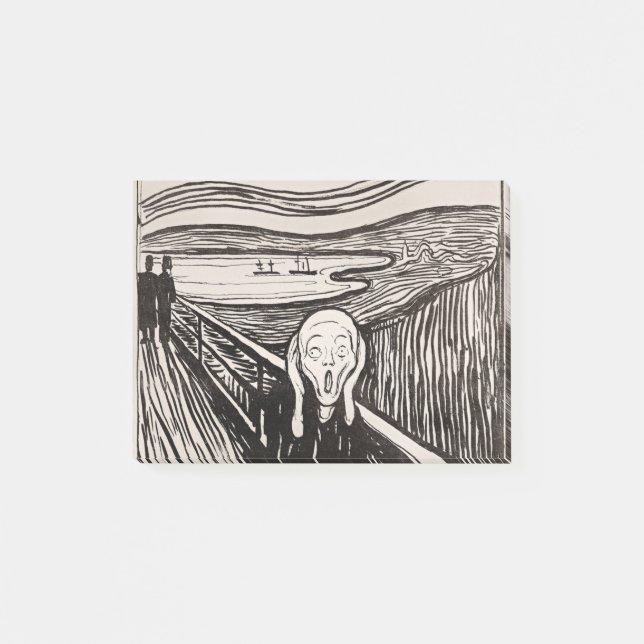 Skräm Edvard Munch Post-it Block (Framsida)
