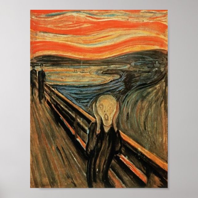 Skräm Edvard Munch Poster (Framsidan)