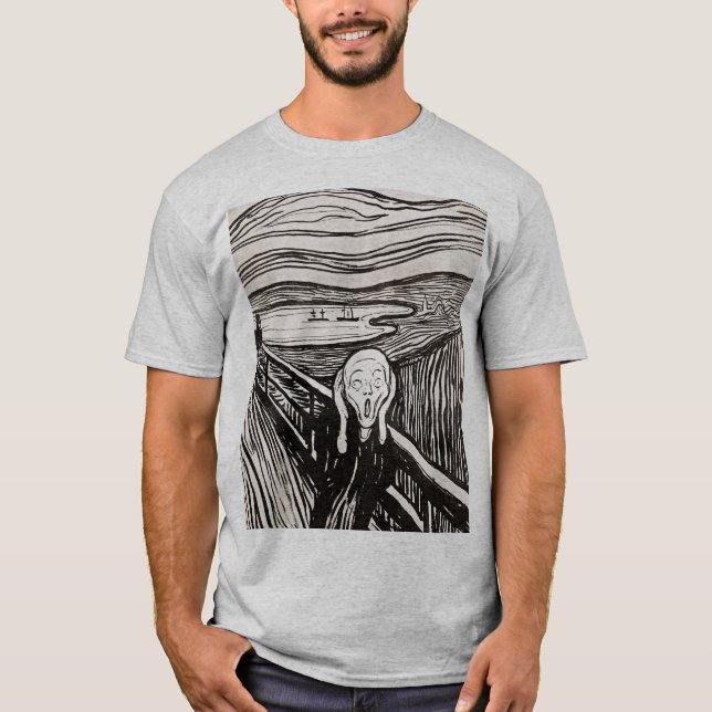 Skräm Edvard Munch T Shirt (Framsida)