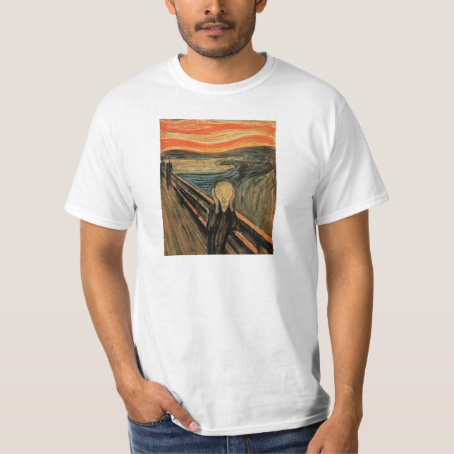 Skräm Edvard Munch T Shirt (Framsida)