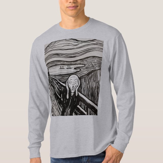 Skräm Edvard Munch T Shirt (Framsida)