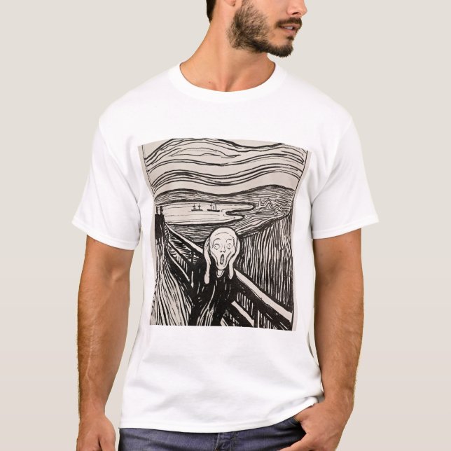 Skräm Edvard Munch T Shirt (Framsida)