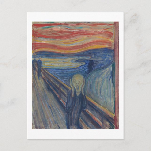 Skräm, Edvard Munch Vykort (Framsida)