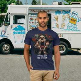 Skräm för Ice Cream Hauntely Funny Manar T Shirt