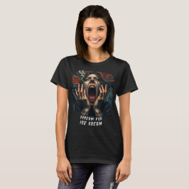 Skräm för Ice Cream Haunting Funny Women's T Shirt