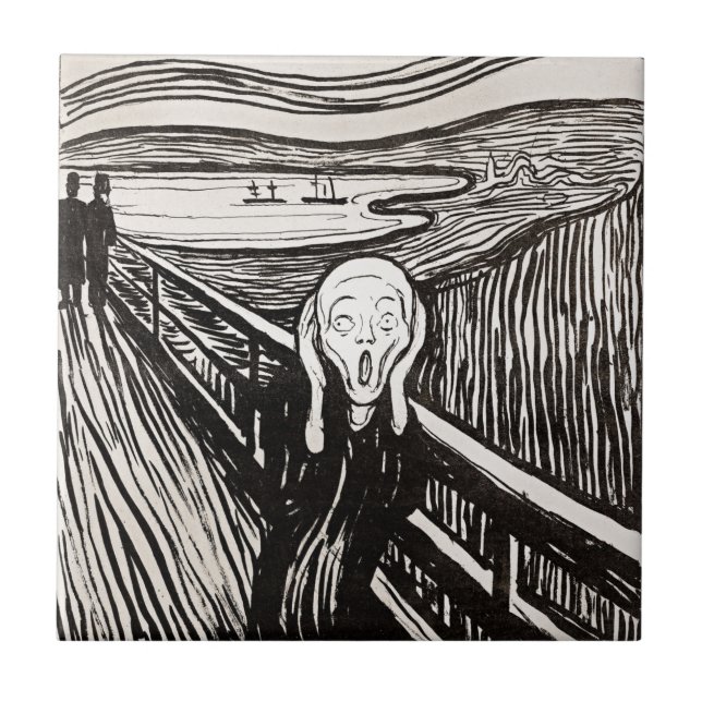 Skräm från Edward Munch Kakelplatta (Framsidan)