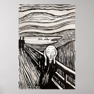 Skräm från Edward Munch Poster