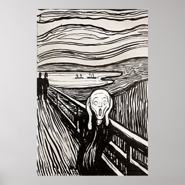 Skräm från Edward Munch Poster (Framsidan)