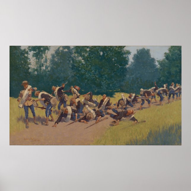 Skräm från Shrapnel i San Juan Backe Poster (Framsidan)