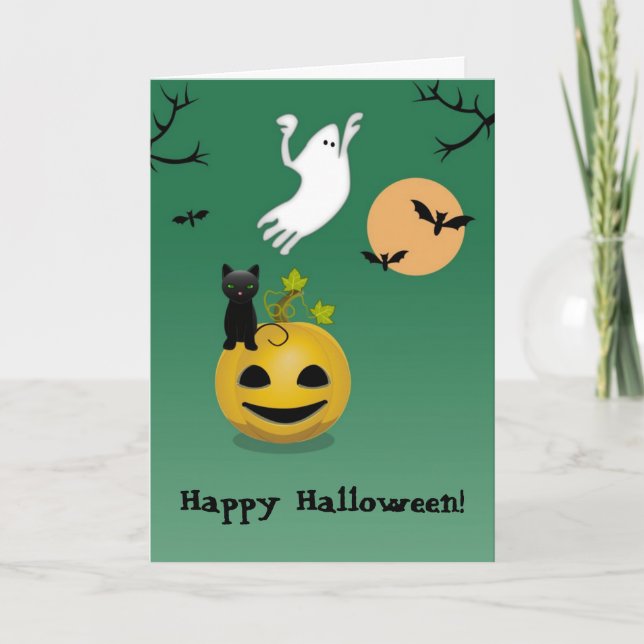 Skram, Halloween-hälsningskort Kort (Framsida)