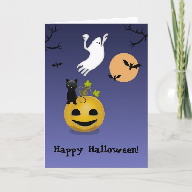 Skram, Halloween-hälsningskort Kort (Framsida)