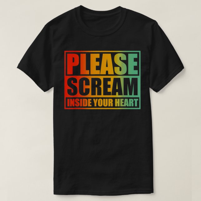Skräm i hjärtat t shirt (Design framsida)