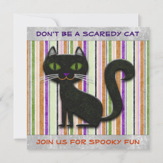 Skräm inte Halloween-klumpdekorativ design Inbjudningar