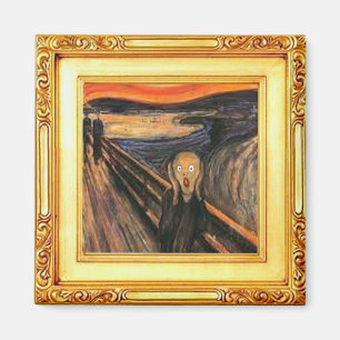Skräm, konst av Edvard Munch Magnet