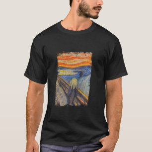 Skräm med Edvard Artist Munch Berömd Painting T Shirt