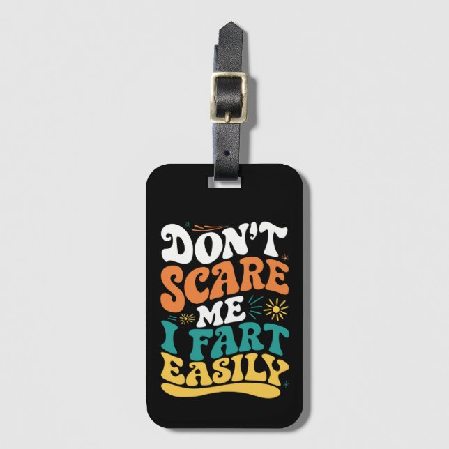 Skräm mig inte att jag är lätt att citera bagagebricka (Framsida vertikal)