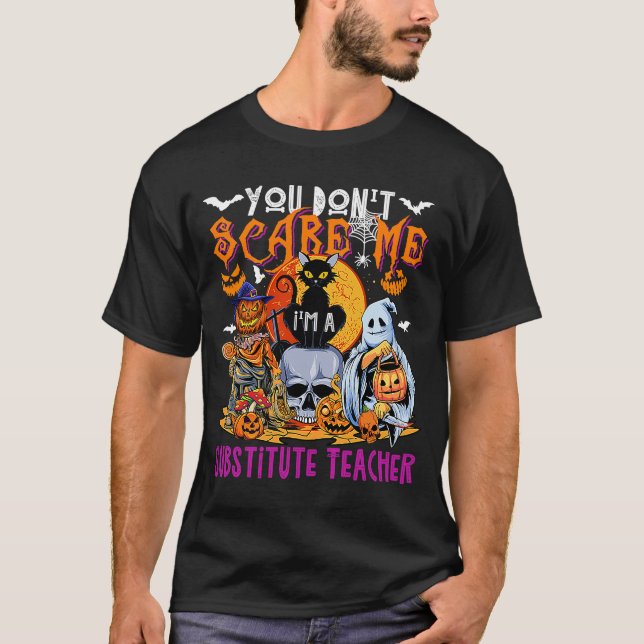 Skräm mig inte att jag är utbyteslärare Hallowee T Shirt (Framsida)
