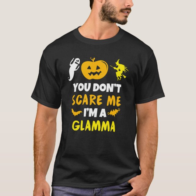 Skräm mig inte Glamma Costume Halloween Lazy Easy T Shirt (Framsida)