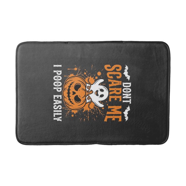 Skräm mig inte Halloween-spökpumpa-design Badrumsmatta (Framsidan)