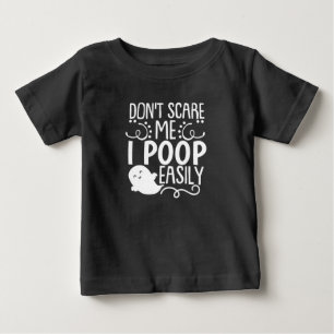 skräm mig inte jag bajsar lätt  baby body t shirt