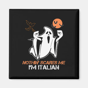 Skräm mig, jag är italiensk spök Halloween-kostym Magnet