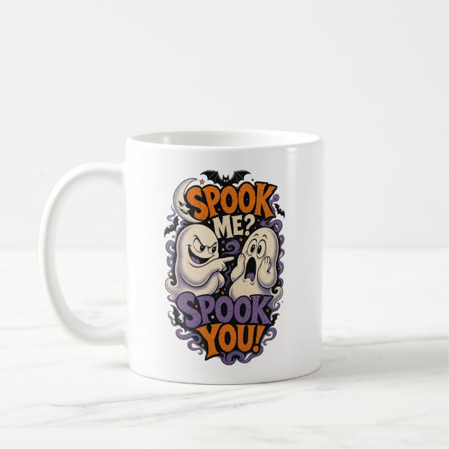 Skräm mig Skräm dig Busiga Spöken Kaffemugg (Vänster)