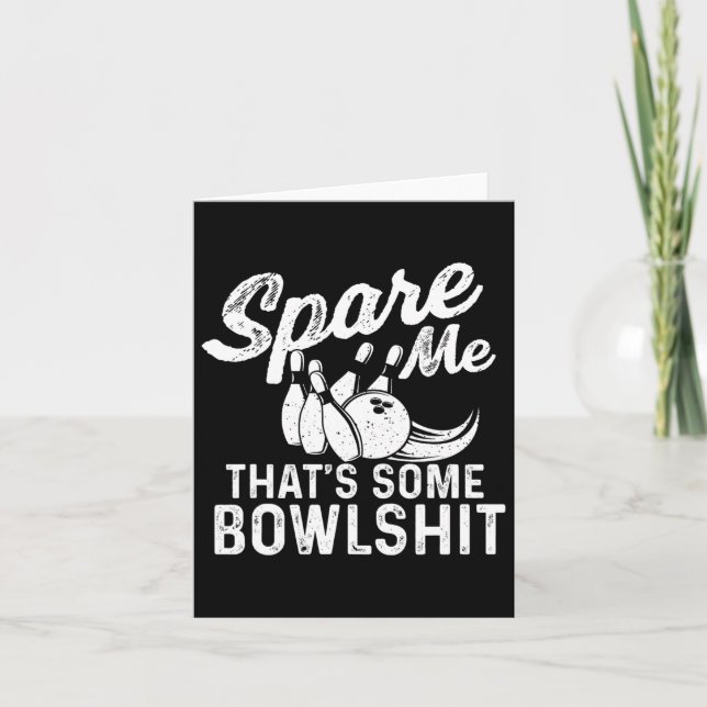 Skräm mig som är lite Bowl - Bowlareare Bowling Kort (Framsida)
