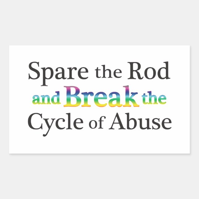 Skräm missbruket rektangulärt klistermärke (Framsida)