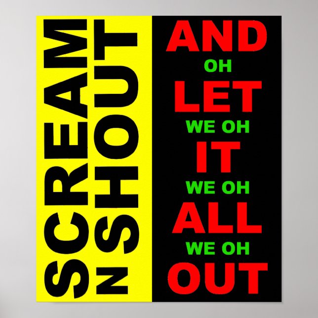 Skräm N Shout Poster (Framsidan)