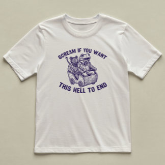 Skräm om du vill ha en snygg, Illustrated Frog Råt T Shirt