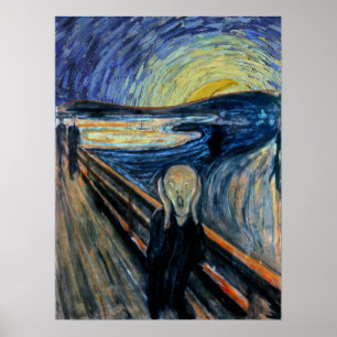 Skräm på en Starry-natt Poster