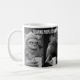 Skräm Personer är ett hårt arbete Retro Monster Te Kaffemugg