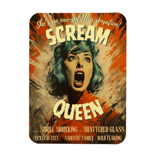 Skräm Queen Movie Poster Magnet (Vertikal)