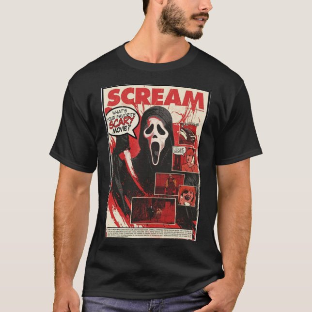 Skräm Scary Movie Classic T-Shirt (Framsida)