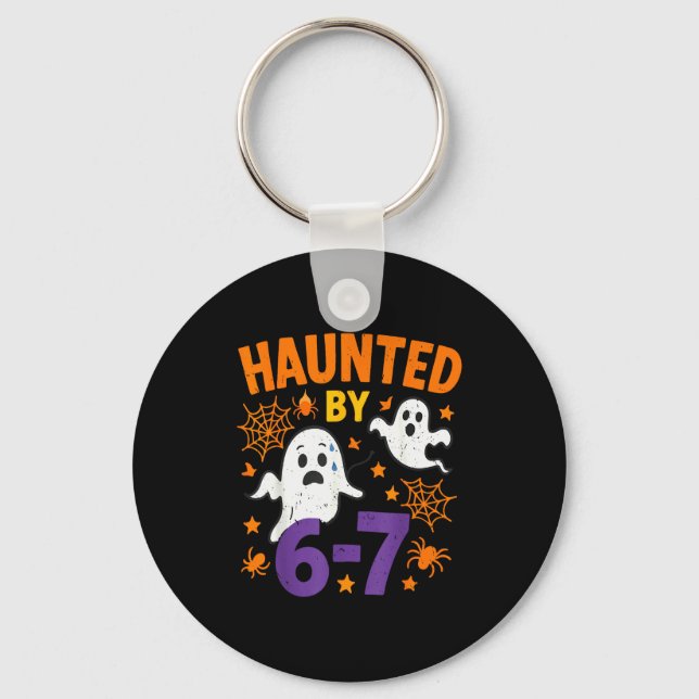 Skrämd 67 Spöke Matematiklärare Halloween Kostym M Nyckelring (Framsida)