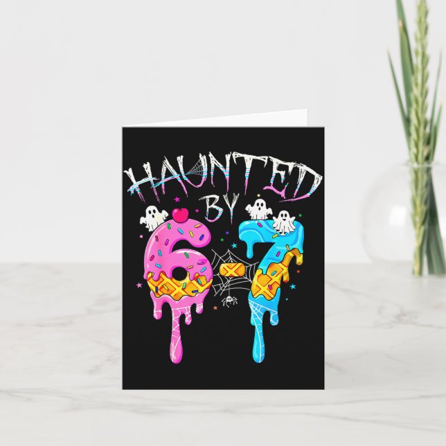 Skrämd av 67 Glassdropp Roligt Sex Sju Meme  Kort (Framsida)