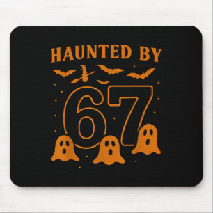 Skrämd av 67 Meme Halloween-spöke Grafik Musmatta