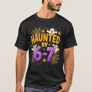 Skrämd av 67 Rollig Sex Sju 67 Meme Kuslig Spöke T Shirt