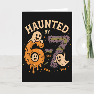 Skrämd av 67 Sex Sju Meme Gen Alpha Roligt Hej Kort